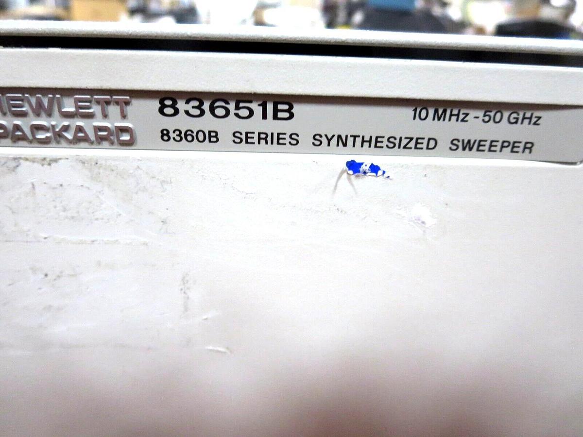 Used Share H-P Agilent 83651B Synthesized Sweeper 10MHz - 50GHz 115-230VAC 48-66Hz