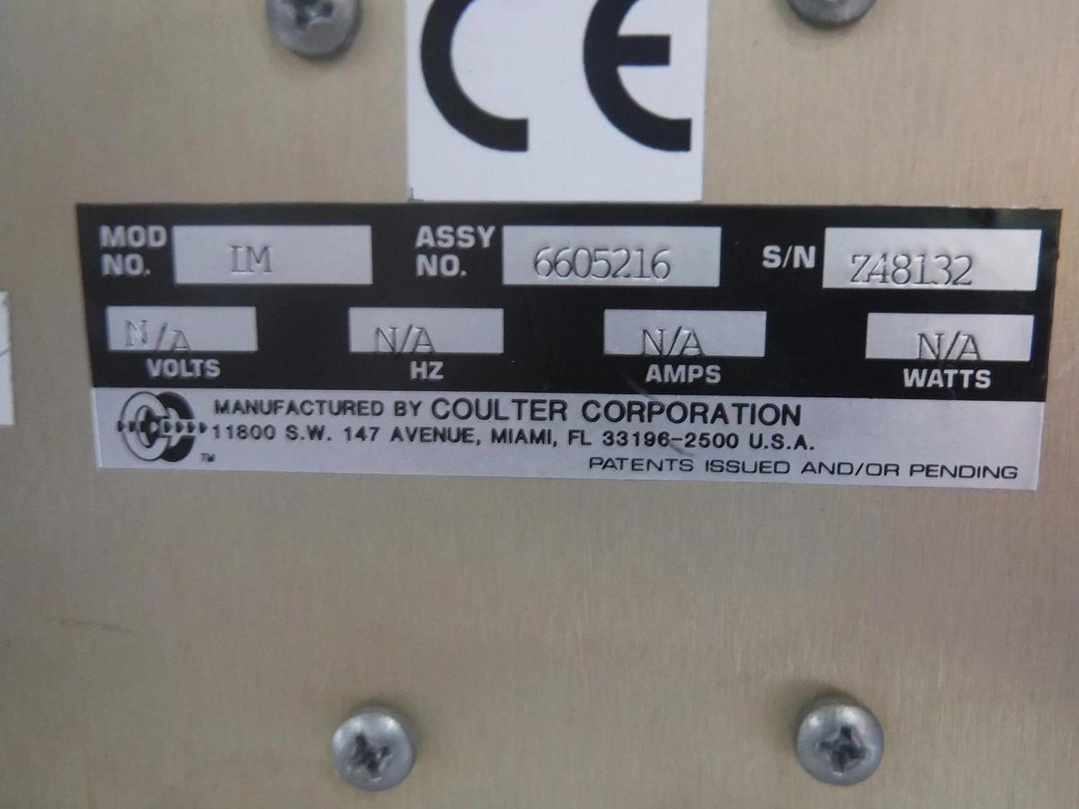 Used Coulter Corporation Assy: 6605216 Coulter Fluid Module Model: IM