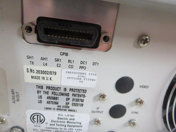 Used IFR  2041 Signal Generator Low Noise 10 KHz - 2.7 GHz Unit Powers On