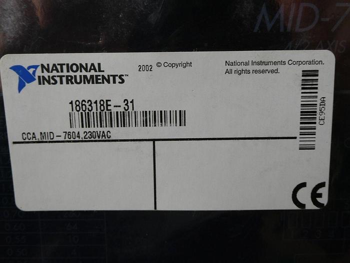 National Instruments MID-7604/7602 4-Axis Stepper Motor Driver 186318E-31