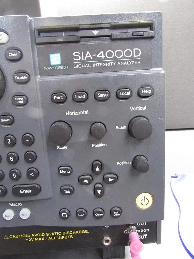 Used Wavecrest SIA-4000D Signal Integrity Analysis Solution