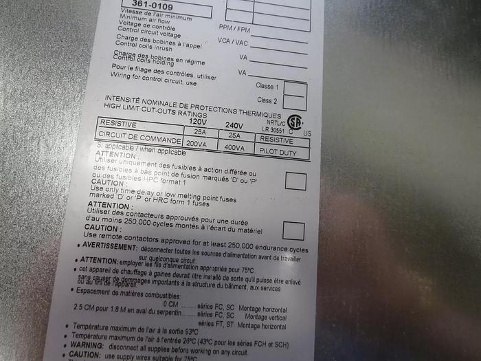 Used Parker Micro Thermo Technologies CP-SSR-20-24 Thermo Control Cabinet