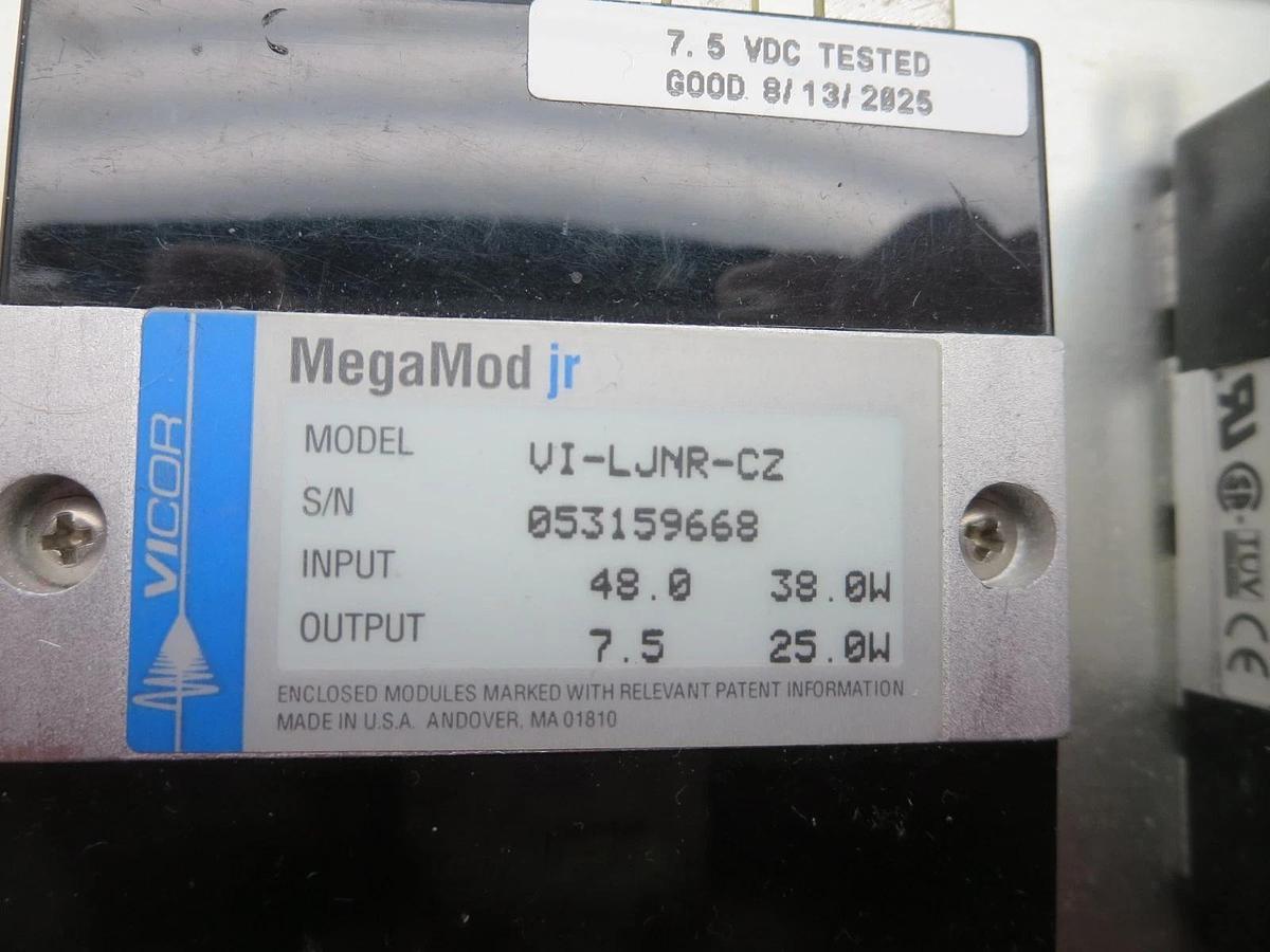 Used Vicor VI-LU4-CU-CC "FlatPac" Pwr Supply W/6 "MegaMod jr" Modules See Description