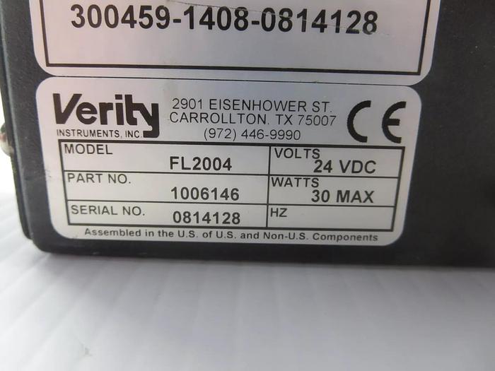 Used Verity P/N: 1006146 Mod: FL2004 Flash Lamp 24VDC 30 Watts Max