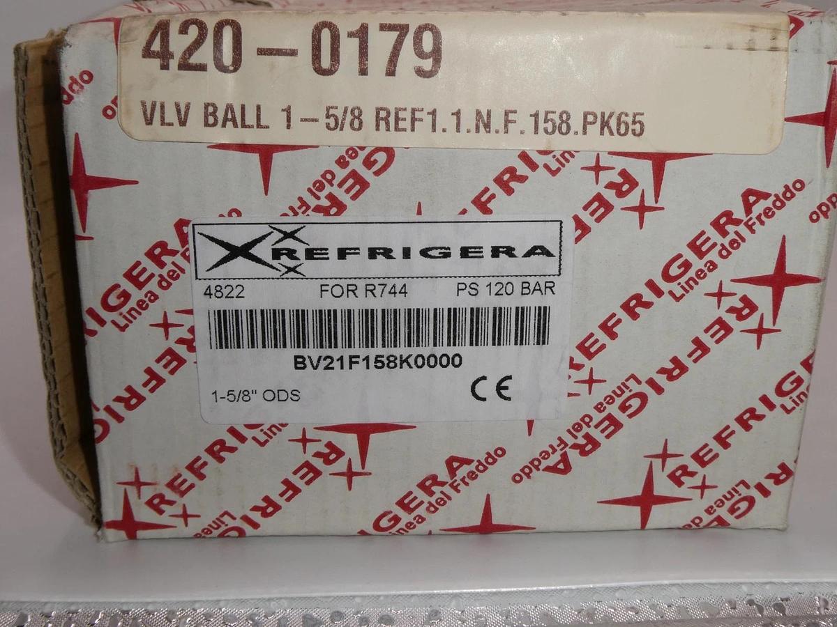 Used Refrigera Ball Valve BV21F158K0000 CO2 120bar 1.5/8" ODS K65