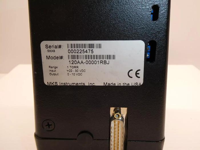 Used MKS Instruments 120AA-00001RBJ Baratron Capacitance Manometer