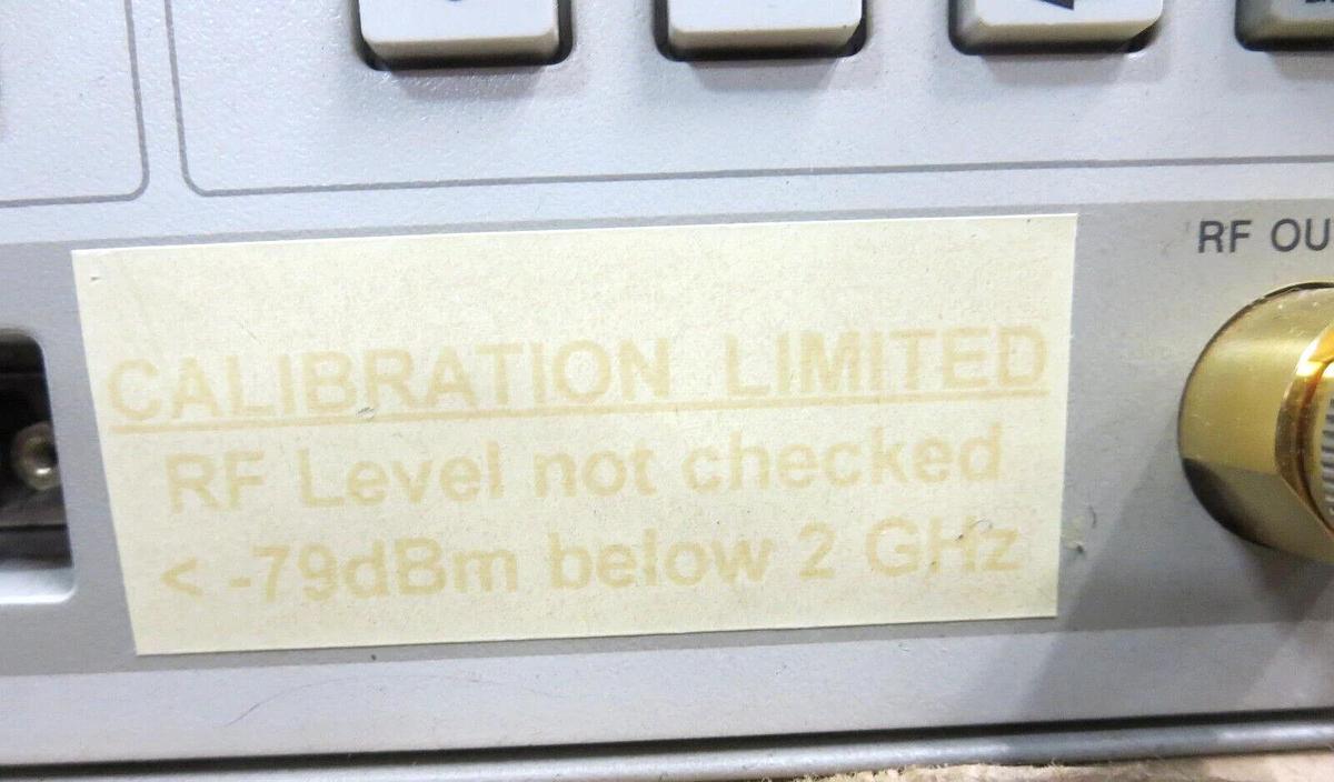 Used Hewlett Packard 83640A Synthesized Sweeper OPT 001 10MHZ-40GHZ See Descrip Used