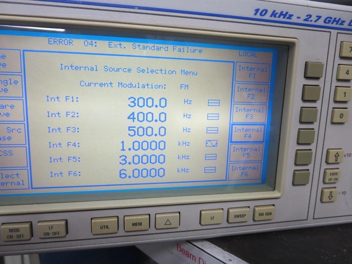 Used IFR 2041 Signal Generator Low Noise 10 KHz - 2.7 GHz Powers On *Parts/Repair*