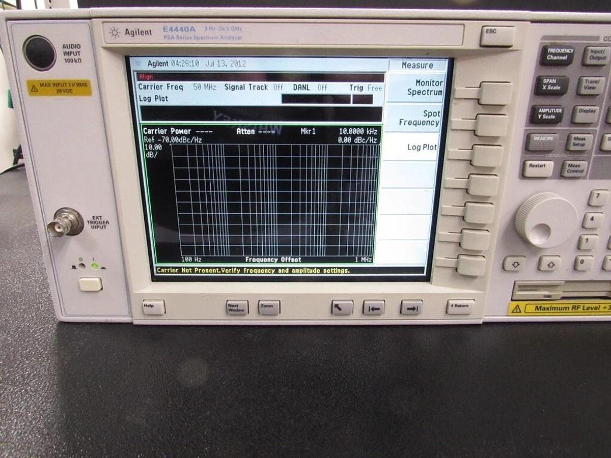 Used Agilent E4440A 3Hz-26.6GHz PSA Spectrum Analyzer Opt:111, 115, 1DS, 219,226, B7J