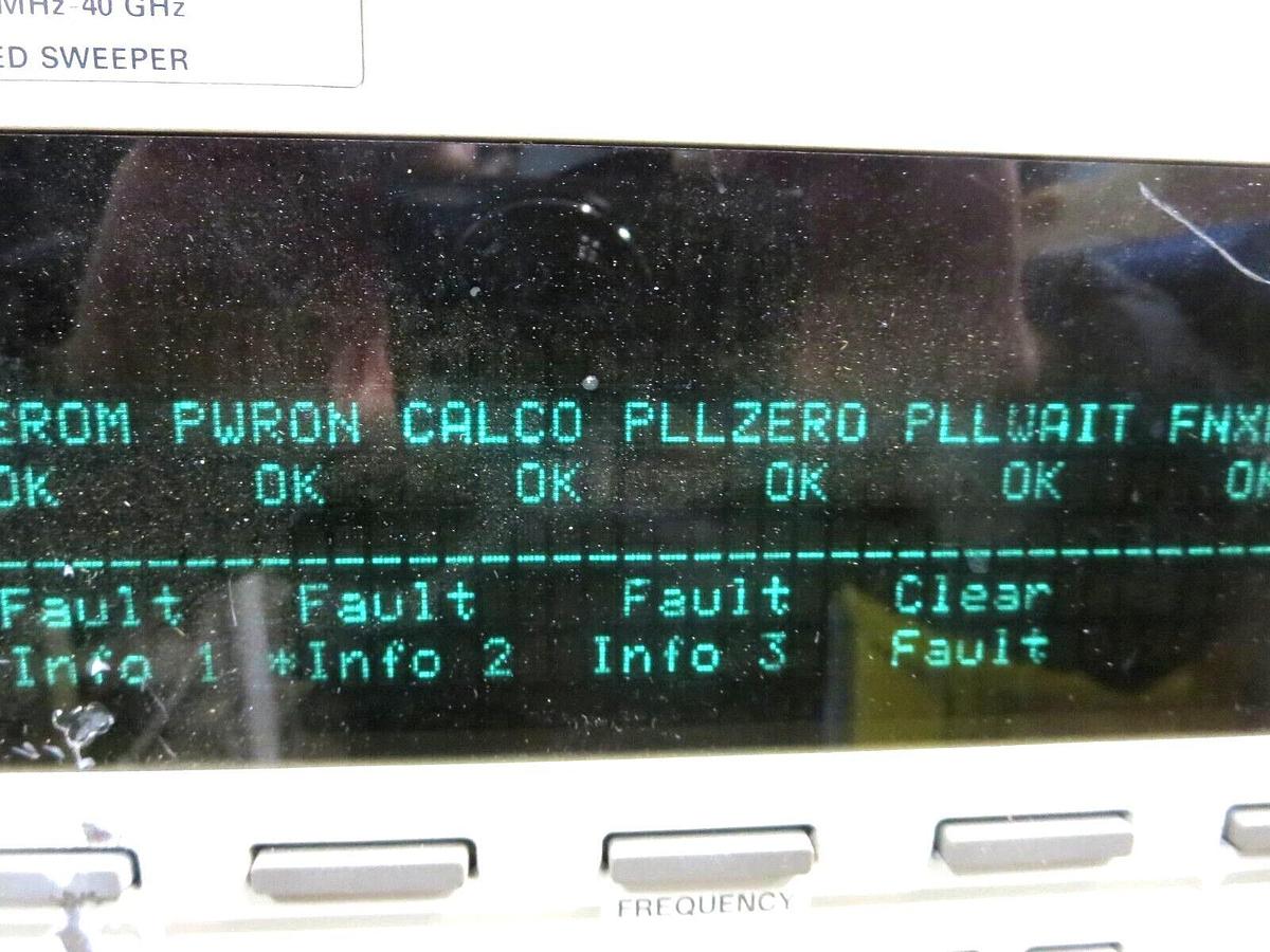 Used Hewlett Packard 83640A Synthesized Sweeper OPT 001 10MHZ-40GHZ See Descrip Used