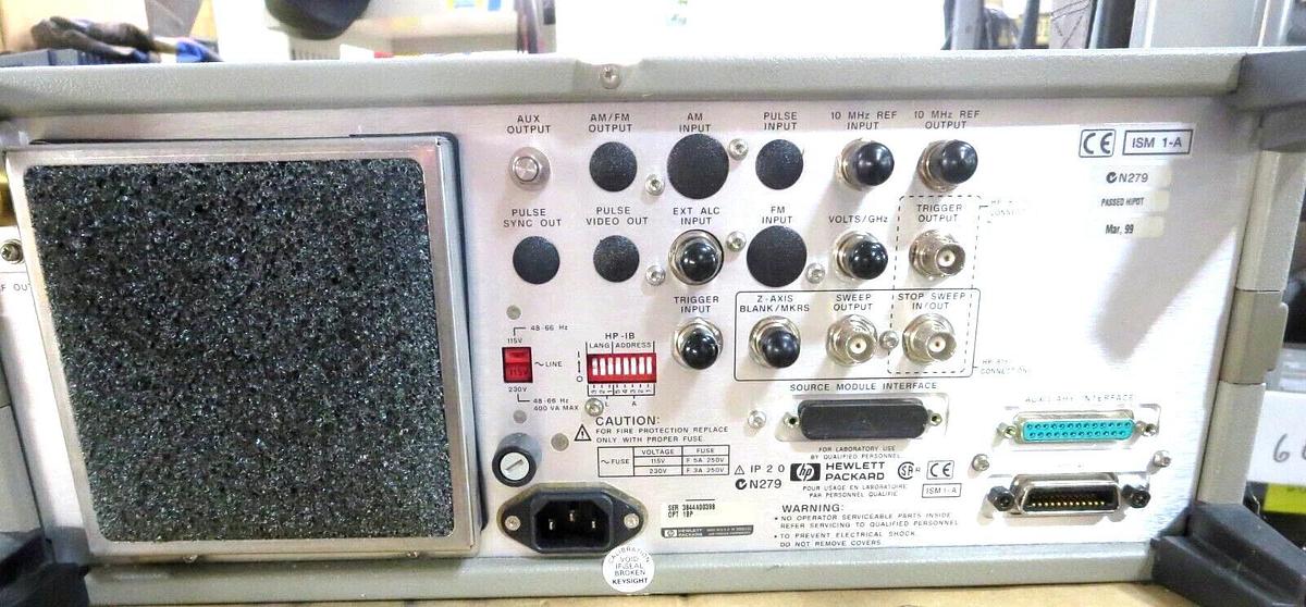 Used H-P 83651B Synthesized Sweeper 10MHZ-50GHz OPT 1BP