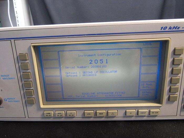 Used Marconi IFR  2051 10kHz-2.7GHz Digital/Vector Signal Generator Avioncs Opt 6 & 1