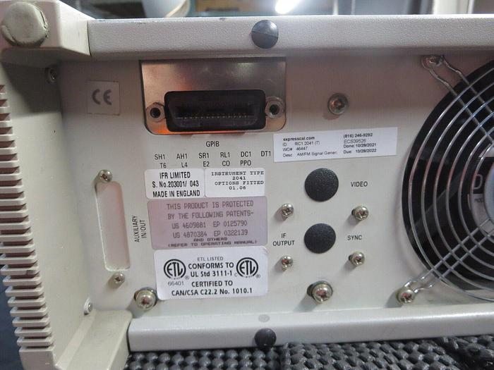 Used IFR Systems  IFR 2041 Signal Generator Avionics Low Noise 10 KHz - 2.7 GHz