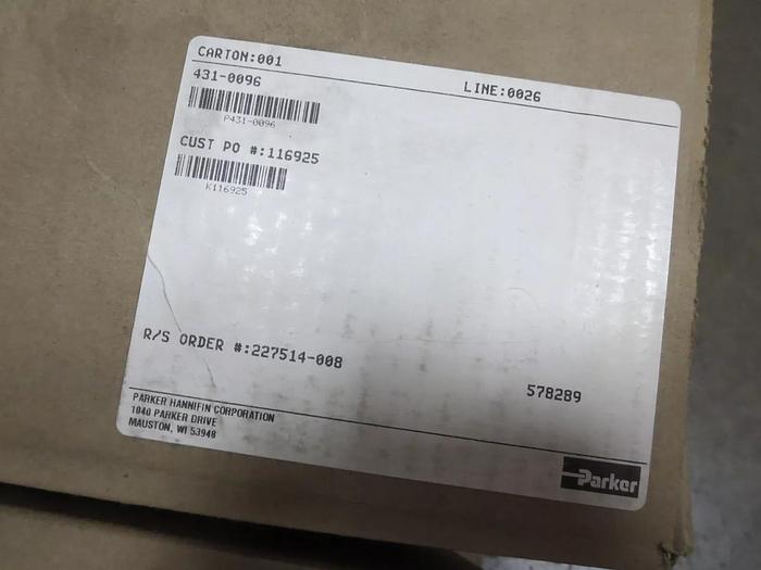 Used Parker RS A45DE500A7C21X0NXSN4 Regulator Outlet Pressure Range PSI 5 To 150 psig