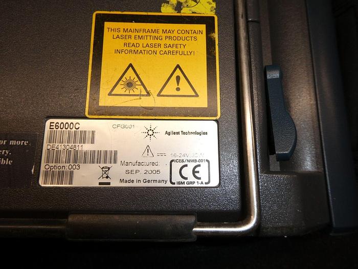 Used Agilent E6000C SM Fiber Mini OTDR w/ E6004A E6009A Connectors Cables, Carry Case