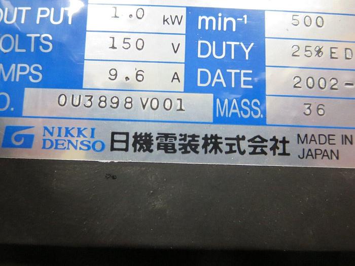 Used Actus Power (Nikki Denso) BSM-102-05-S01 AC Servo Motor See Data Plate For Specs