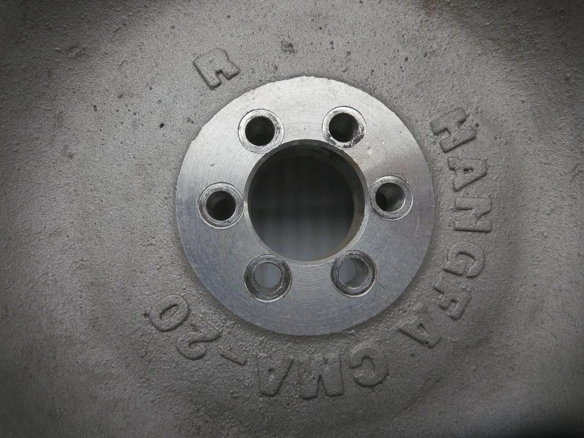 Used Hangfa CMA-20 Mecanum Wheel 12 Poly Rollers 45 Deg Cast Alum Hub