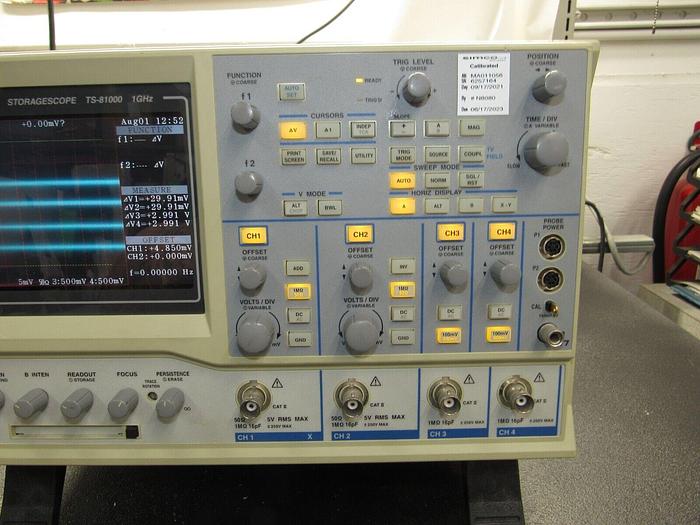 Used Iwatsu TS-81000 Analog Storage Oscilloscope DC to 1GHz