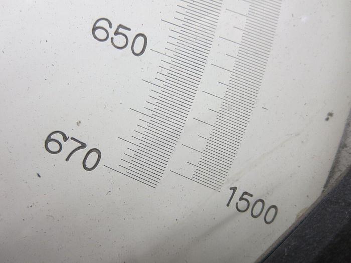 Used Heise Model-C Depth & Pressure Gauge (VINTAGE) 0-1500FT/0-670PSI