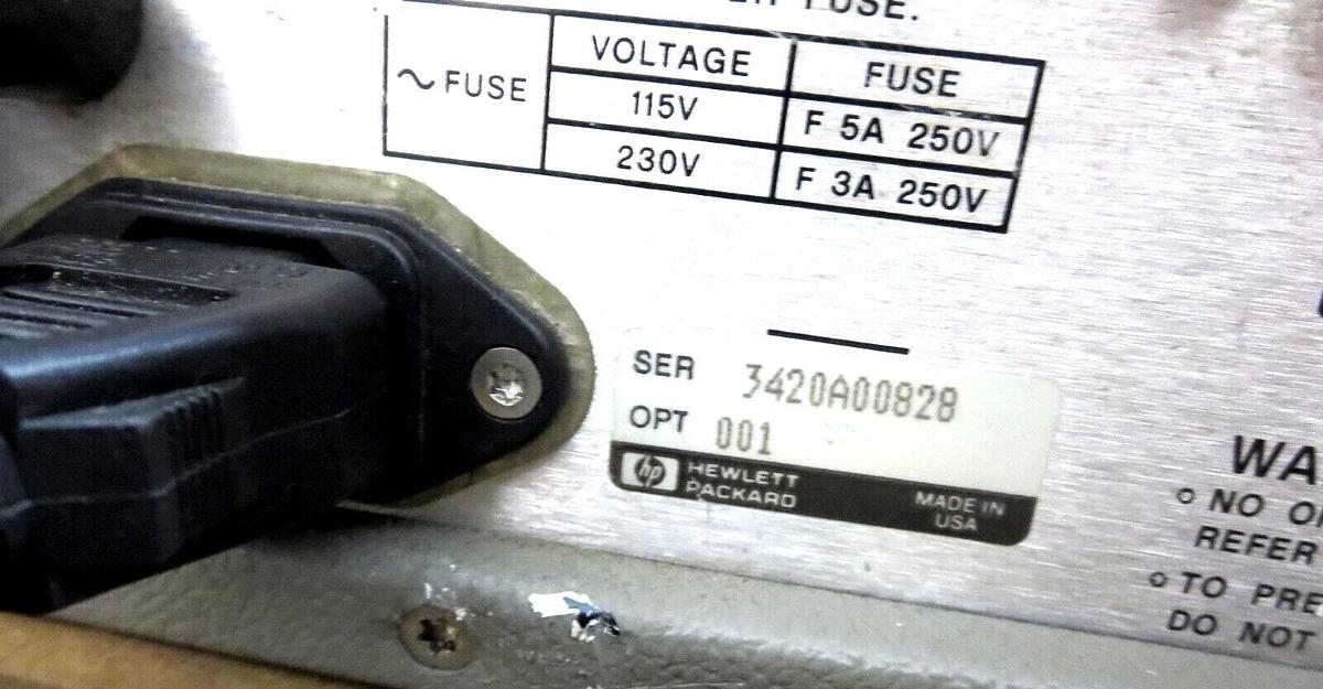 Used Hewlett Packard 83640A Synthesized Sweeper OPT 001 10MHZ-40GHZ See Descrip Used