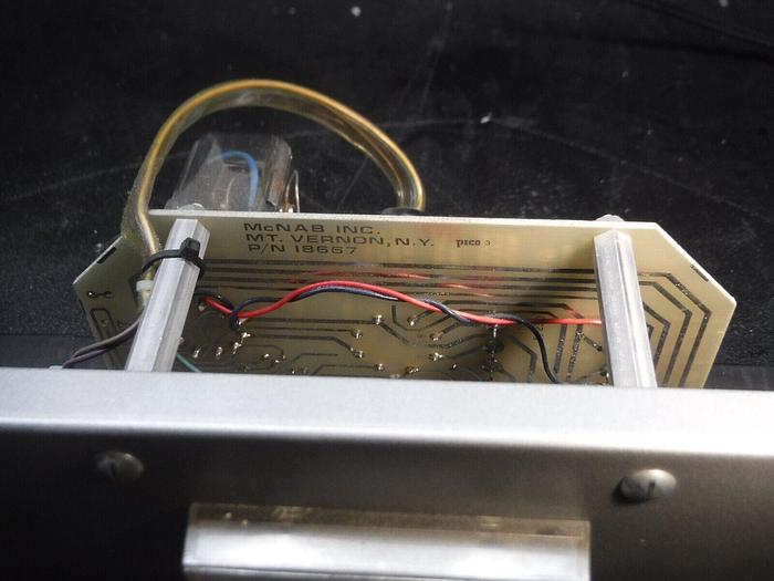 Used McNAB Inc. P/N: 18667 / DWG 18451 Micromhos-CM Specific Conductance Panel Meter