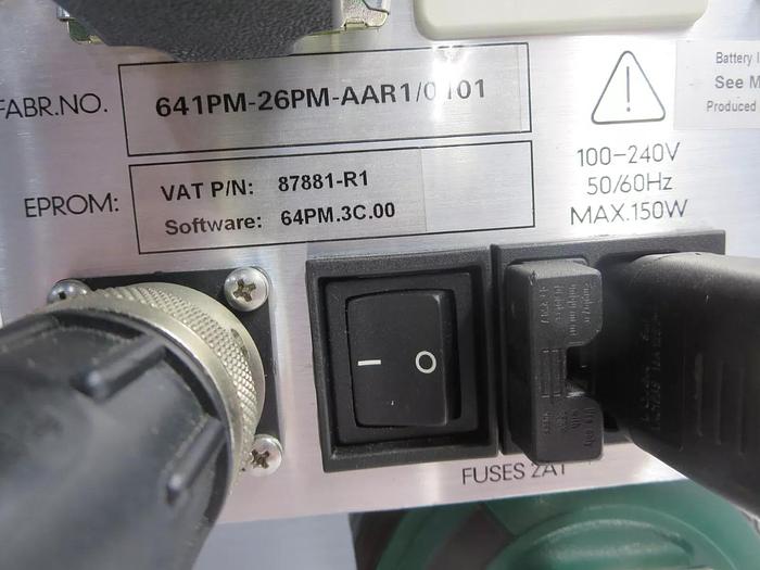 Used VAT PM-4 Adaptive Pressure Controller 100-240VAC 50/60HZ Powers On