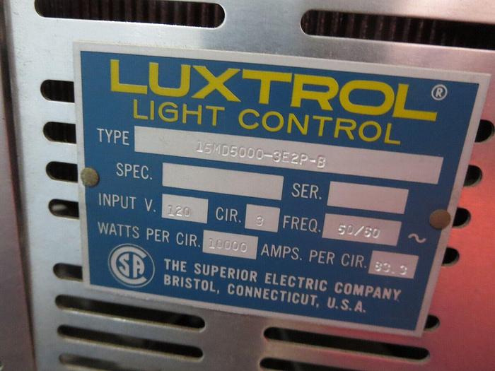 Used Superior Electric  15MD50003E2P-B Luxtrol Light Control 120 VAC NO RETURN