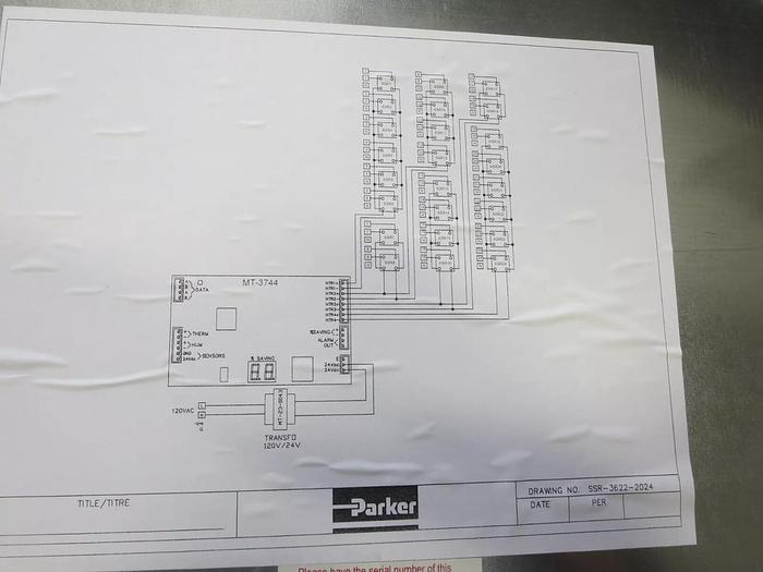 Used Parker Micro Thermo Technologies CP-SSR-20-24 Thermo Control Cabinet