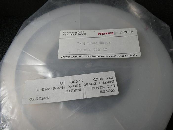 Used PFEIFFER VACUUM VIBRATION DAMPER FOR HIPACE 700 TURBO PUMP, DN 160 PM 006 492-AX