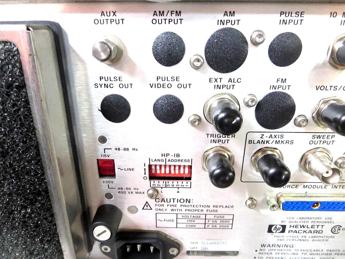 Used Share H-P Agilent 83651B Synthesized Sweeper 10MHz - 50GHz 115-230VAC 48-66Hz