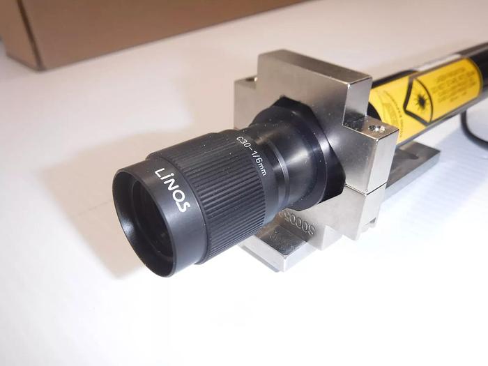 Used JDS Uniphase JDSU P/N: 1108 Optical Laser / Linos C30-1/6mm Lense