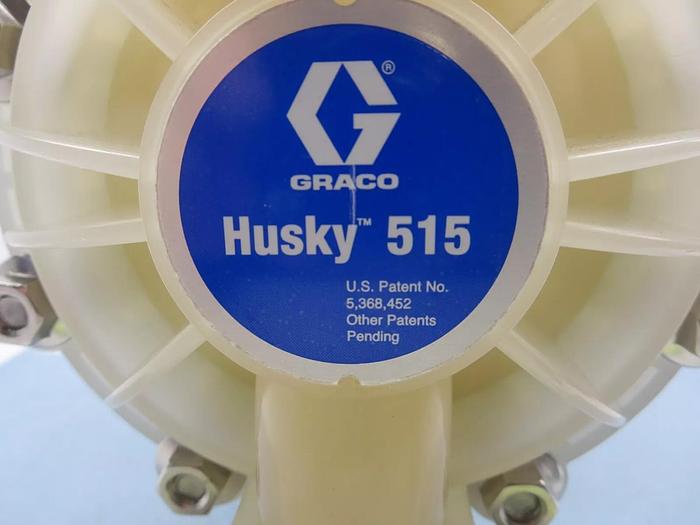 Used Graco Husky 515 D52911 Double Diaphragm Pump Max GPM 15-60 Max Air PSI/Bar 100-7