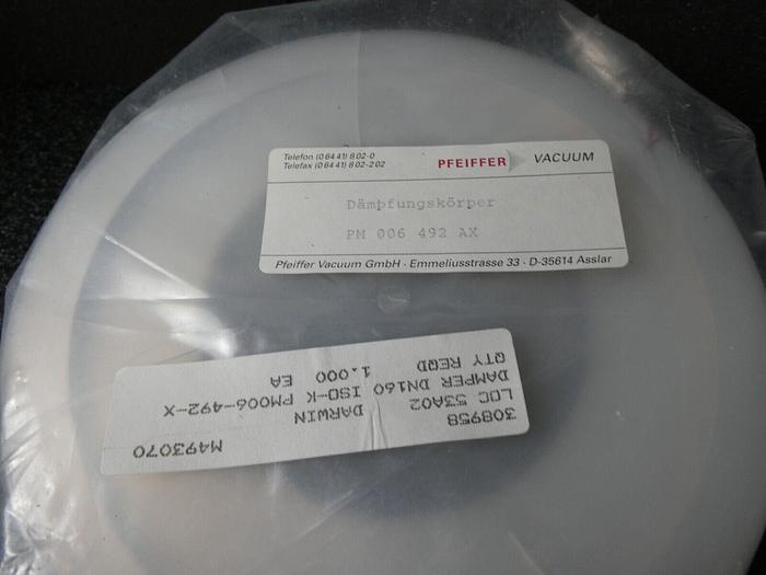 Used PFEIFFER VACUUM VIBRATION DAMPER FOR HIPACE 700 TURBO PUMP, DN 160 PM 006 492-AX