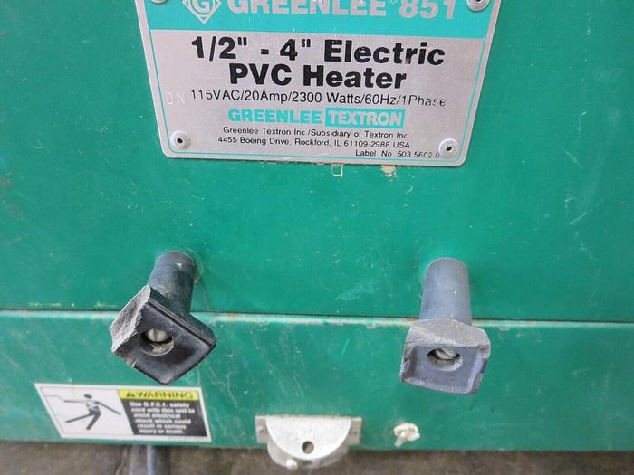 Used Greenlee (Textron) 851 PVC Conduit Heater 1/2 To 4" 115V 20A 60HZ 1PH 2300W #3