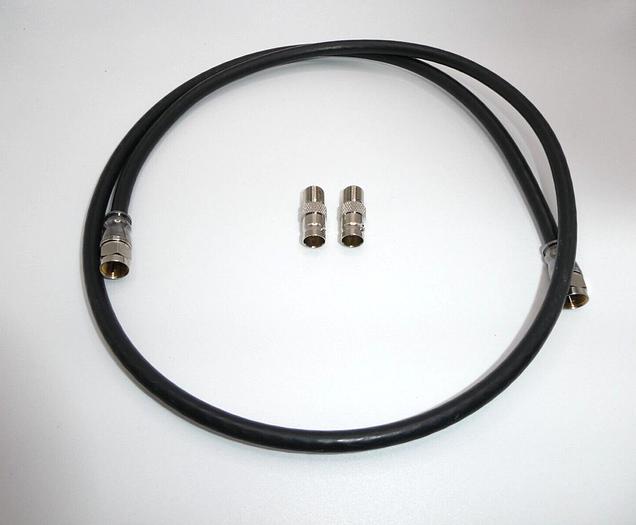 Used Fluke Networks DTX-CHA003 Coax Test Adapter Set W/ Case Cable and Connectors