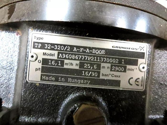 Used Grondfos 96086777 Pump SingleStage Centrifugal 3HP 50HZ 380-415DV 3PH