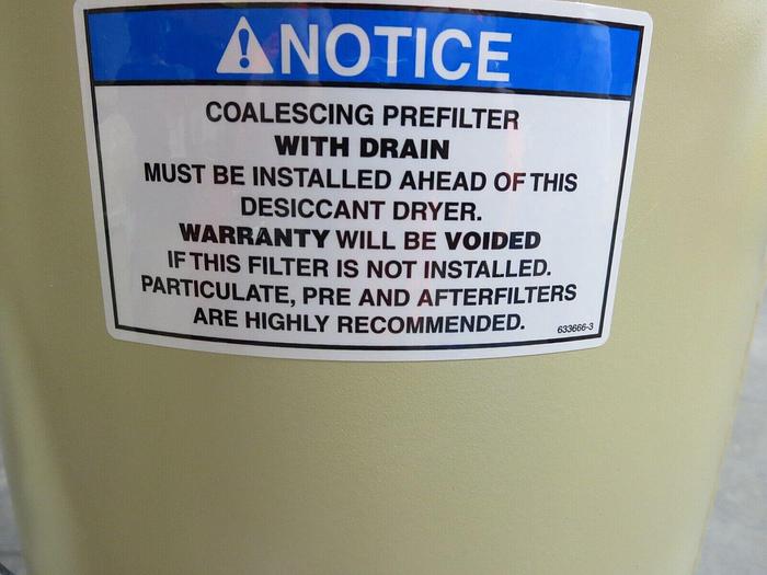 Used Ingersoll Rand HL4001HEOAH Dryer Heatless Desiccant 115VAC 60HZ 1PH 4A Powers On