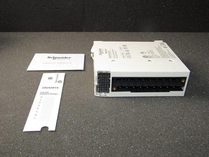 Used SCHNEIDER ELECTRIC  BMXDRA0815 discrete module X80 - 8 NO Type A 125 V DC/250 V A