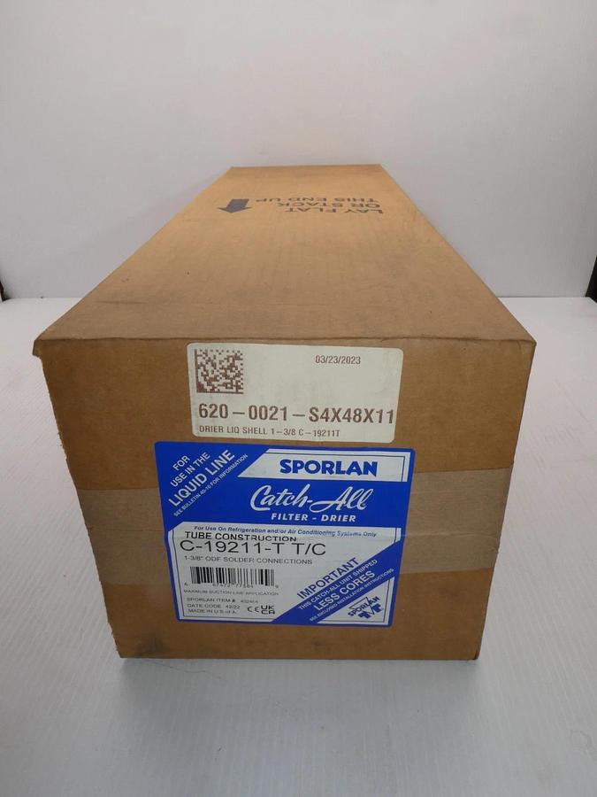 Used Sporlan C-19211-T-T/C - Refrigerant 4 Core Replaceable Filter Drier