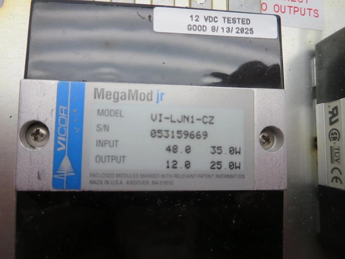 Used Vicor VI-LU4-CU-CC "FlatPac" Pwr Supply W/6 "MegaMod jr" Modules See Description