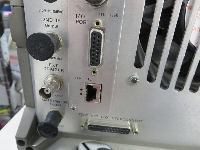 Used Hewlett Packard 4396A Network/Spectrum Analyzer Powers On Calibrated To 03/15/2024 See Opts