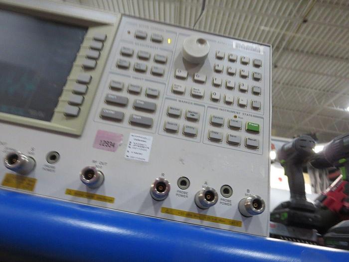 Used Hewlett-Packard  4396B Network Spectrum Analyzer Powers On Cal'd Thru 03/17/2024