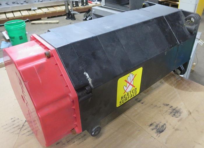 Used Fanuc QM30/3000 AC Servo Motor Out: 3.8KW Cont 134V 17A Freq 133HZ 3PH