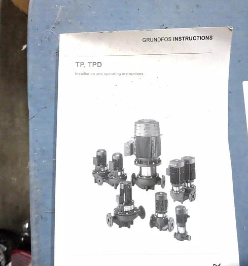 Used Grondfos 96086777 Pump SingleStage Centrifugal 3HP 50HZ 380-415DV 3PH