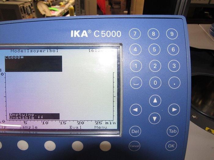 Used IKA C5000 Oxygen Bomb Calorimeters W/ IKA C5003 Control & IKA C5001 Cooling System