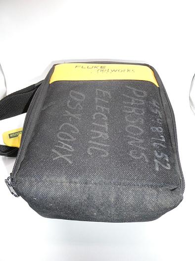 Used Fluke Networks DTX-CHA003 Coax Test Adapter Set W/ Case Cable and Connectors