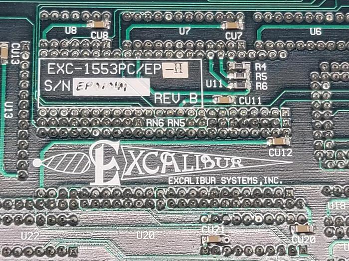 Used Excalibur Systems EXC-1553PC/EP-H Rev B