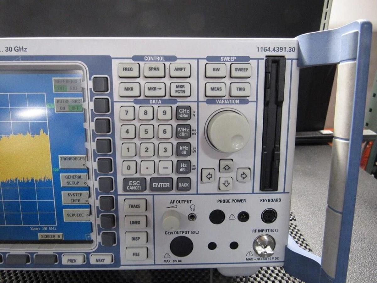 Used Rohde & Schwarz FSP30 9kHz to 30GHz Spectrum Analyser