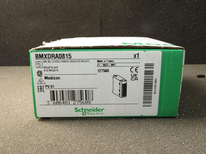 Used SCHNEIDER ELECTRIC  BMXDRA0815 discrete module X80 - 8 NO Type A 125 V DC/250 V A