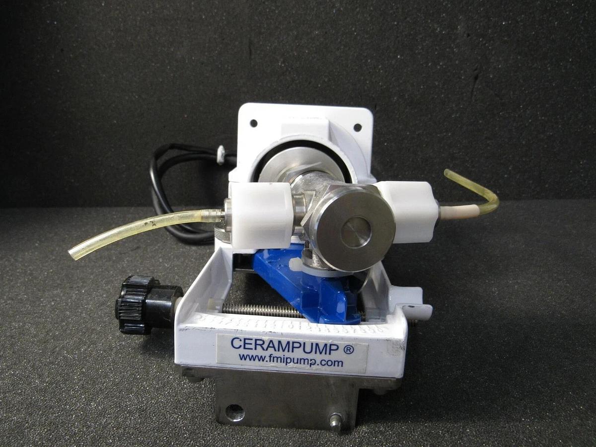 Used FMI "Q" Pump Cerampump W/PBM423D6JA20 SanMotion Servo Motor